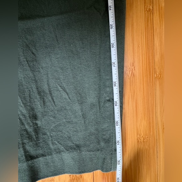 Olive Green Side Panel Maternity Pants Ankle Length - Picture 8 of 8